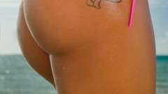 Blondes tattoos woman ass