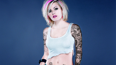 Blondes tattoos woman elisha