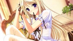 Blondes thigh highs blush