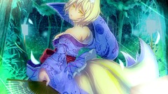 Blondes touhou animal ears tails yakumo ran boobs video games 