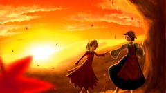 Blondes touhou autumn season