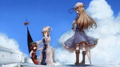 Blondes touhou brown eyes