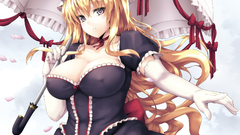 Blondes touhou cleavage yakumo