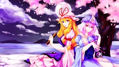 Blondes touhou dress blossoms