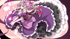 Blondes touhou dress cleavage