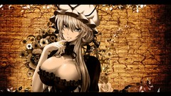 Blondes touhou Flowers cleavage