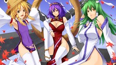 Blondes touhou leaves long