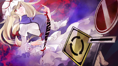 Blondes touhou red eyes