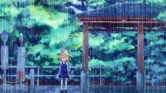 Blondes touhou Trees rain