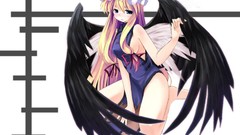 Blondes touhou wings blue