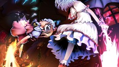 Blondes touhou wings dress