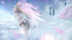 Blondes touhou wings dress