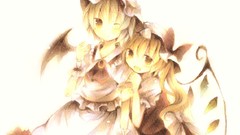 Blondes touhou wings dress