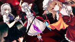 Blondes touhou wings dress