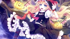 Blondes touhou wings flying
