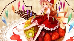 Blondes touhou wings fruits