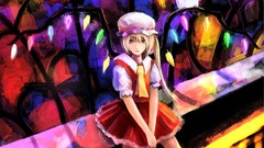 Blondes touhou wings multicolor