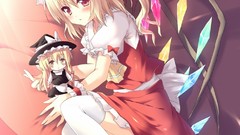 Blondes touhou wings red