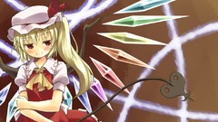 Blondes touhou wings red