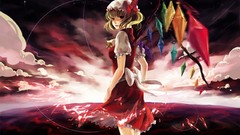 Blondes touhou wings red