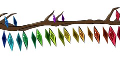 Blondes touhou wings red