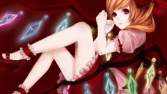 Blondes touhou wings red