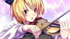 Blondes violins uniforms short hair touhou Lunasa Prismriver