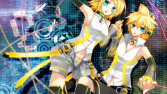Blondes vocaloid blue eyes