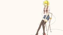 Blondes vocaloid blue eyes