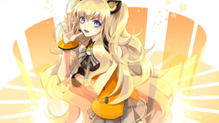 Blondes vocaloid blue eyes