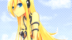 Blondes vocaloid blue eyes