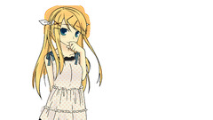 Blondes vocaloid dress vector