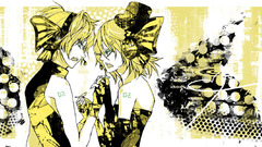 Blondes vocaloid yellow twins