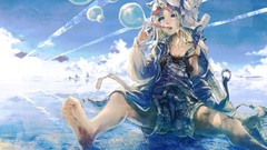 Blondes water blue eyes