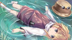 Blondes water touhou blue