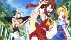 Blondes water touhou miko