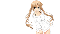 Blondes white long hair