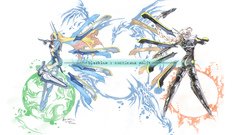 Blondes wings blazblue artwork