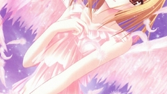 Blondes wings dress feathers