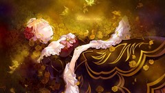 Blondes witch dress Flowers