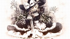 Blondes witch touhou dress