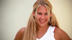 Blondes woman Anna Kournikova