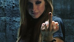 Blondes woman Avril Lavigne