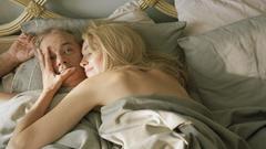 Blondes woman beds bill