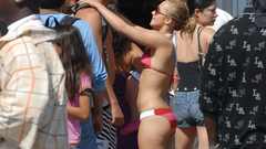 Blondes woman bikini Actress