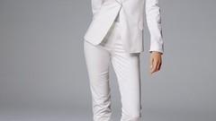 Blondes woman blue eyes