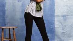 Blondes woman blue eyes