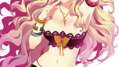 Blondes woman blue eyes