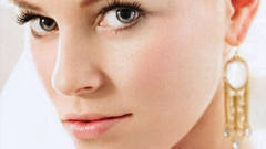 Blondes woman close-up faces