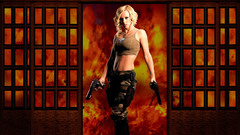 Blondes woman Command And